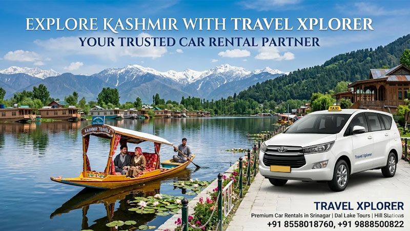 Dal Lake Shikara Ride & Kashmir Travel Taxi in Srinagar | Travel Xplorer